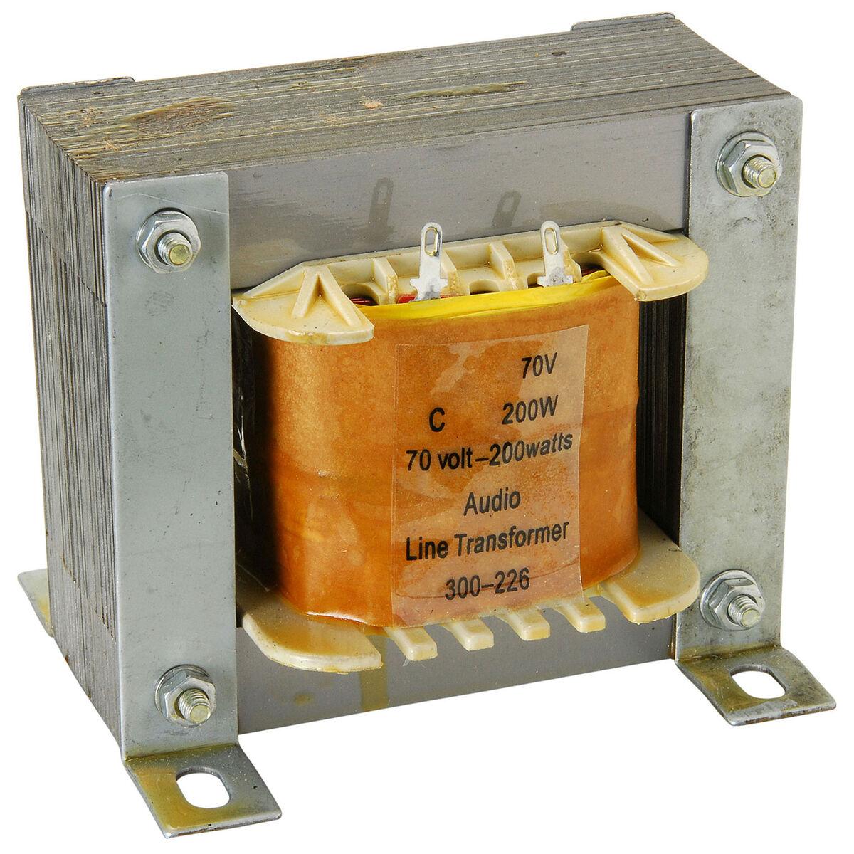 70v speaker hot sale impedance